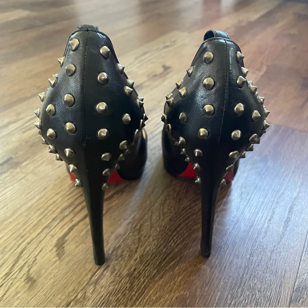 Christian Louboutin spiked rock goth rebel  heels 41 1/2 - Picture 2 of 11